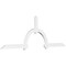 Ekena Millwork Ericson Architectural Grade PVC Gable Bracket, 108"W x 36"H x 2"D x 4"F, 8/12 Pitch GBP108X36X0204ERI00 - alternate 1